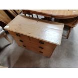 3 Ht Pine chest of drawers