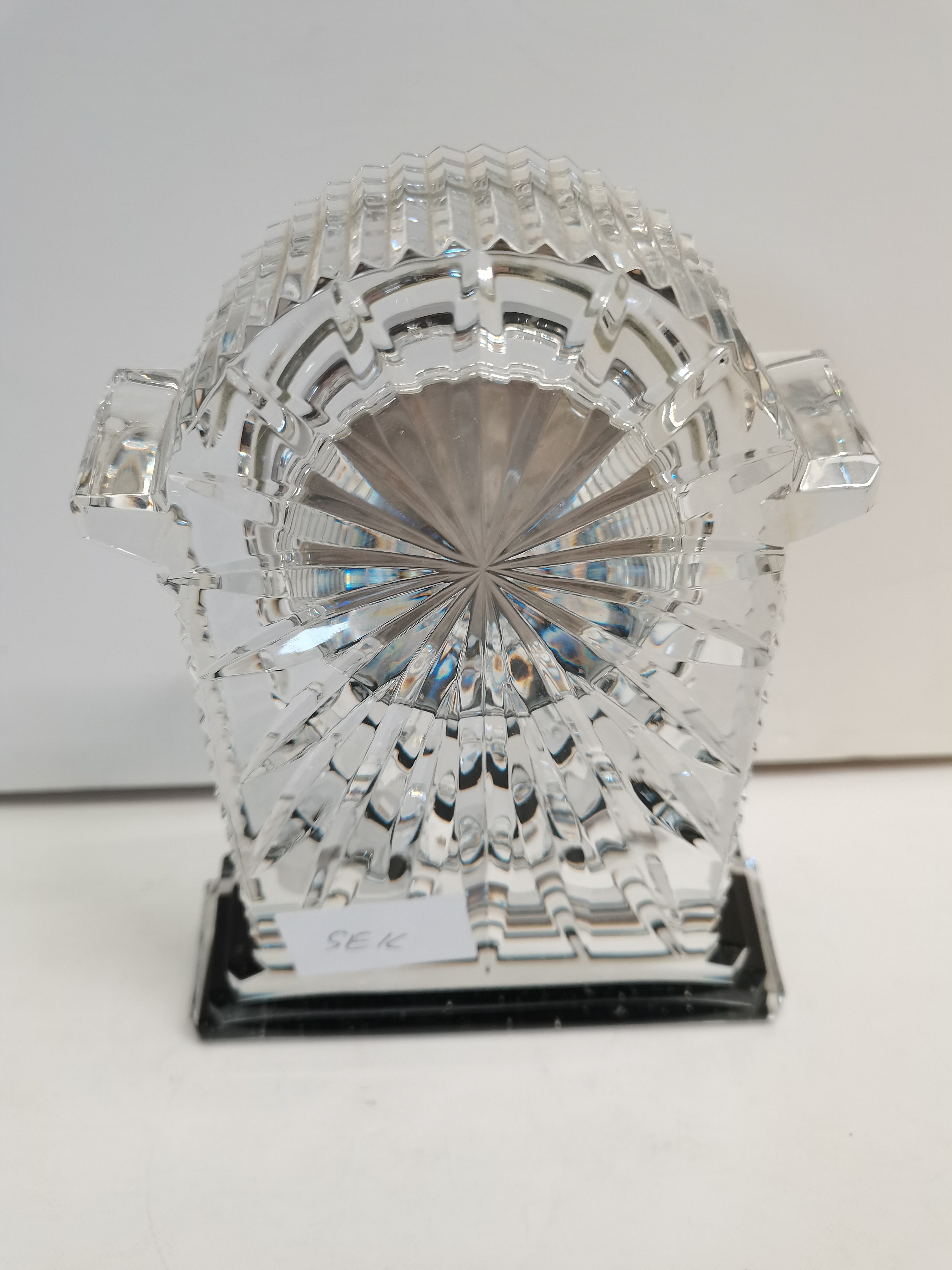 Waterford Crystal Clock and candle holder and Tulip Vase - Image 2 of 2