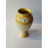 Moorcroft Burslem Tall yellow lustre vase