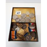 Collection of coin and medals 33409pte f young rs fus 3067, sjt g stark 1 - sco h,