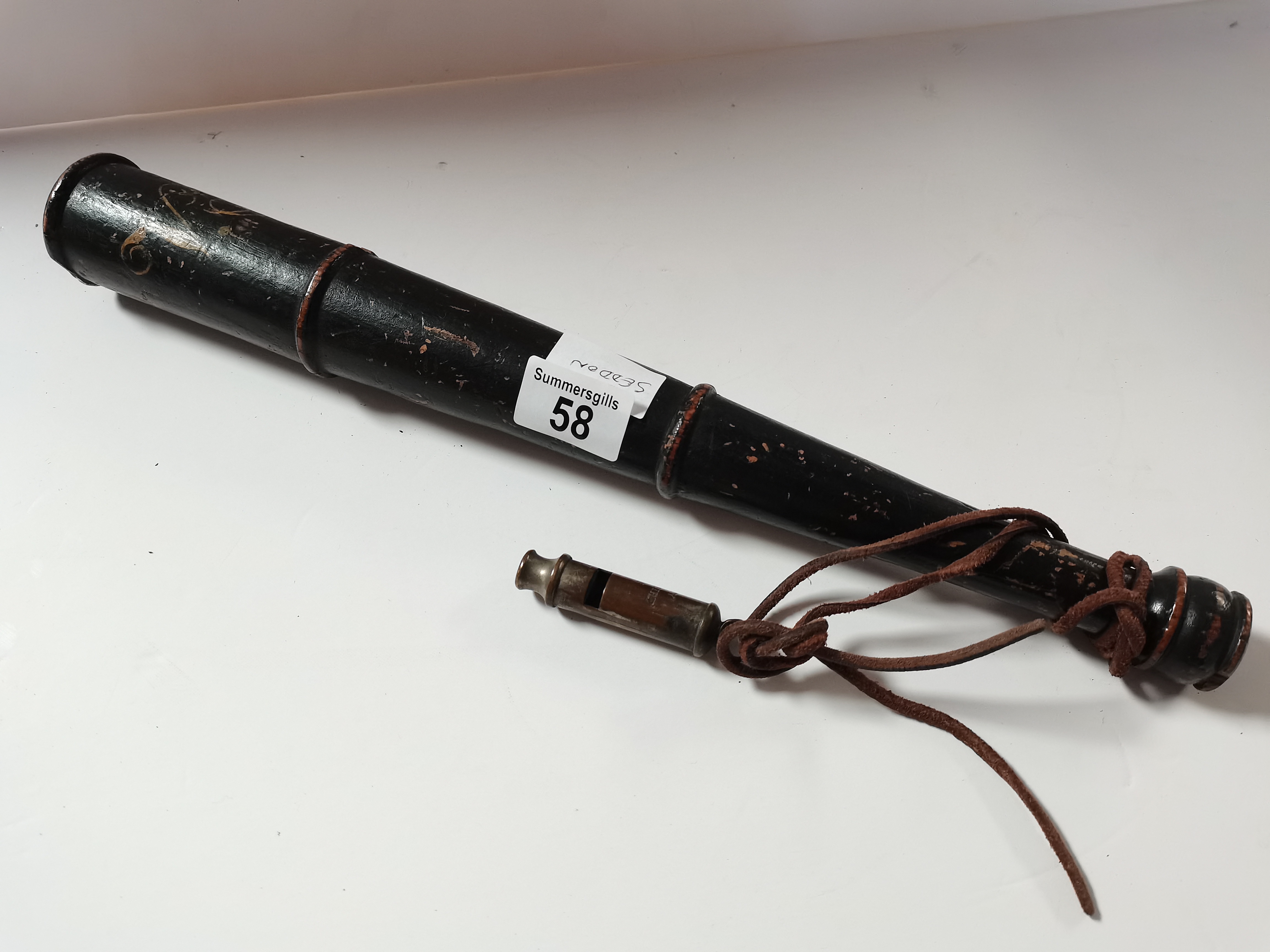 Victorian police trunchion and whistle