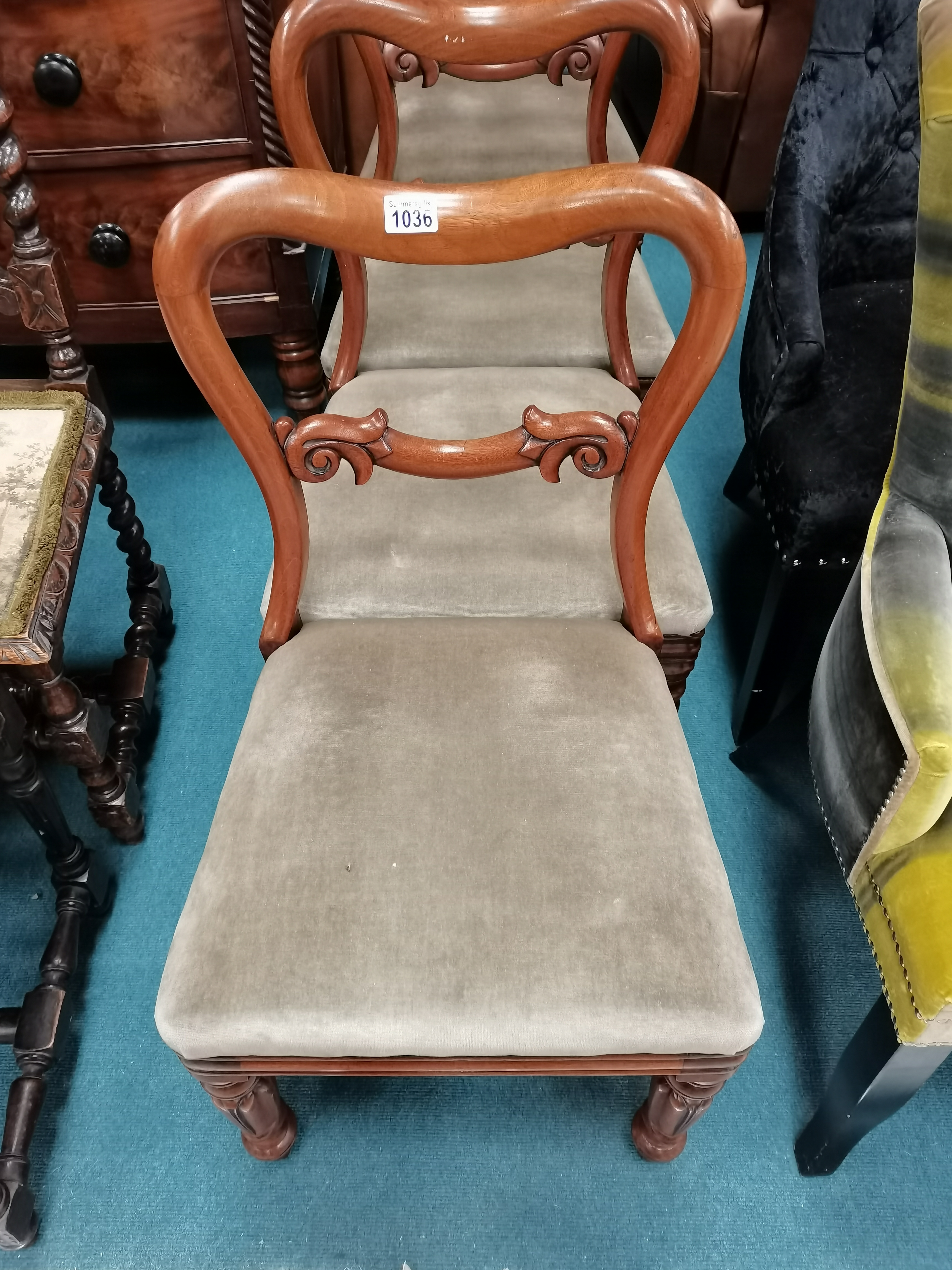 Set of 4 Victorian dining chairs