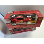 2 New Bright Radio Controlled Cars Ferrari Both Red