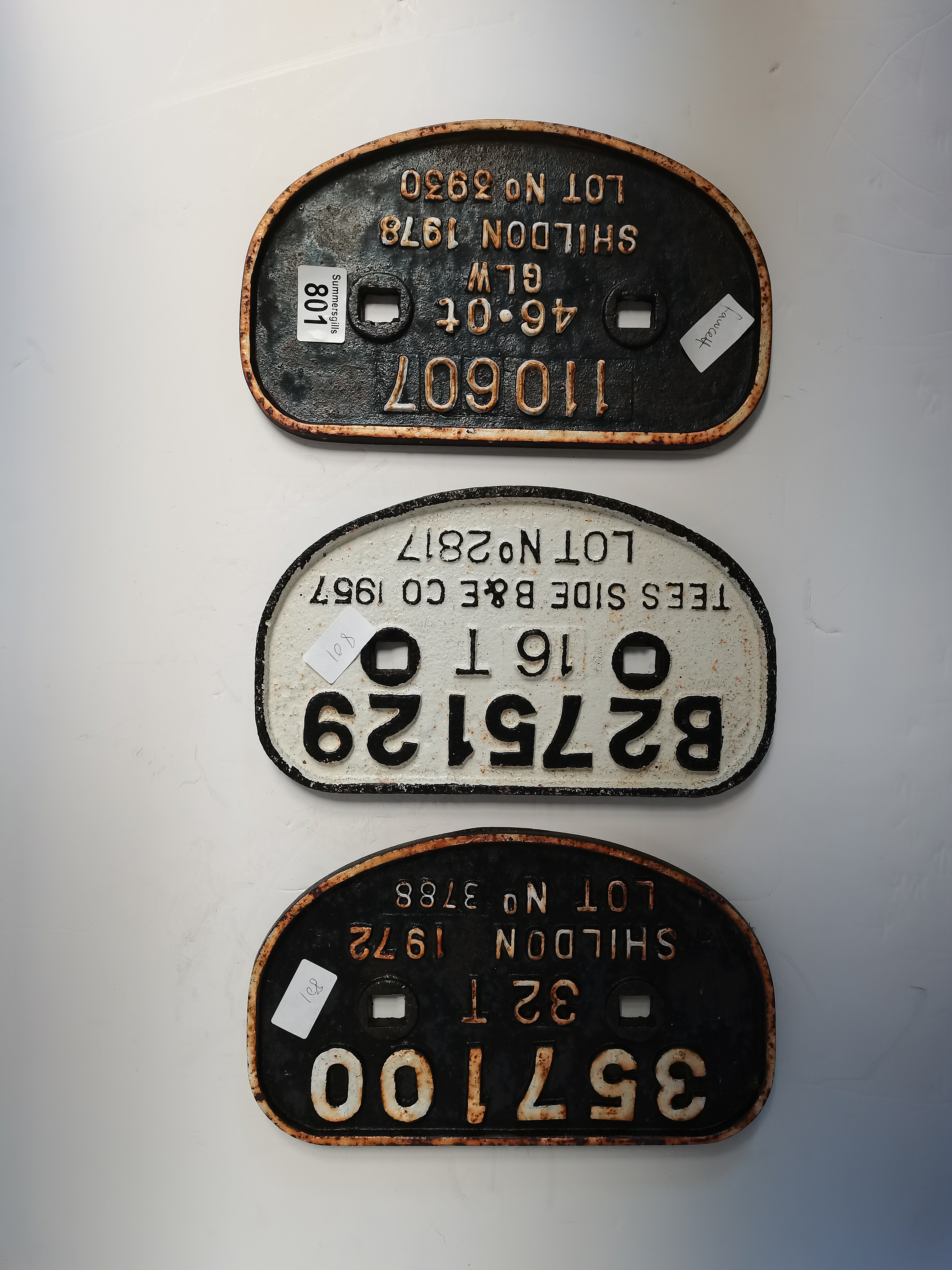 3 Cast Railway Signs - Image 2 of 3