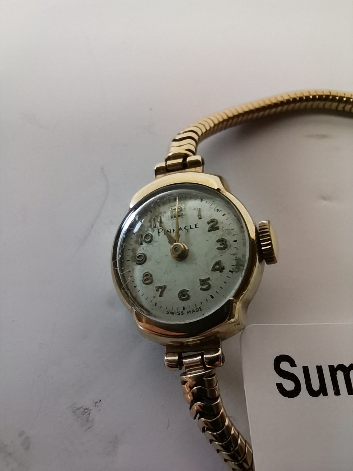 Gold ladies watch - Image 2 of 3