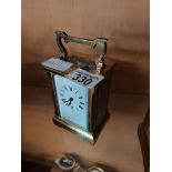 Brass carriage clock