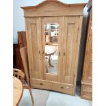 Antique pine wardrobe