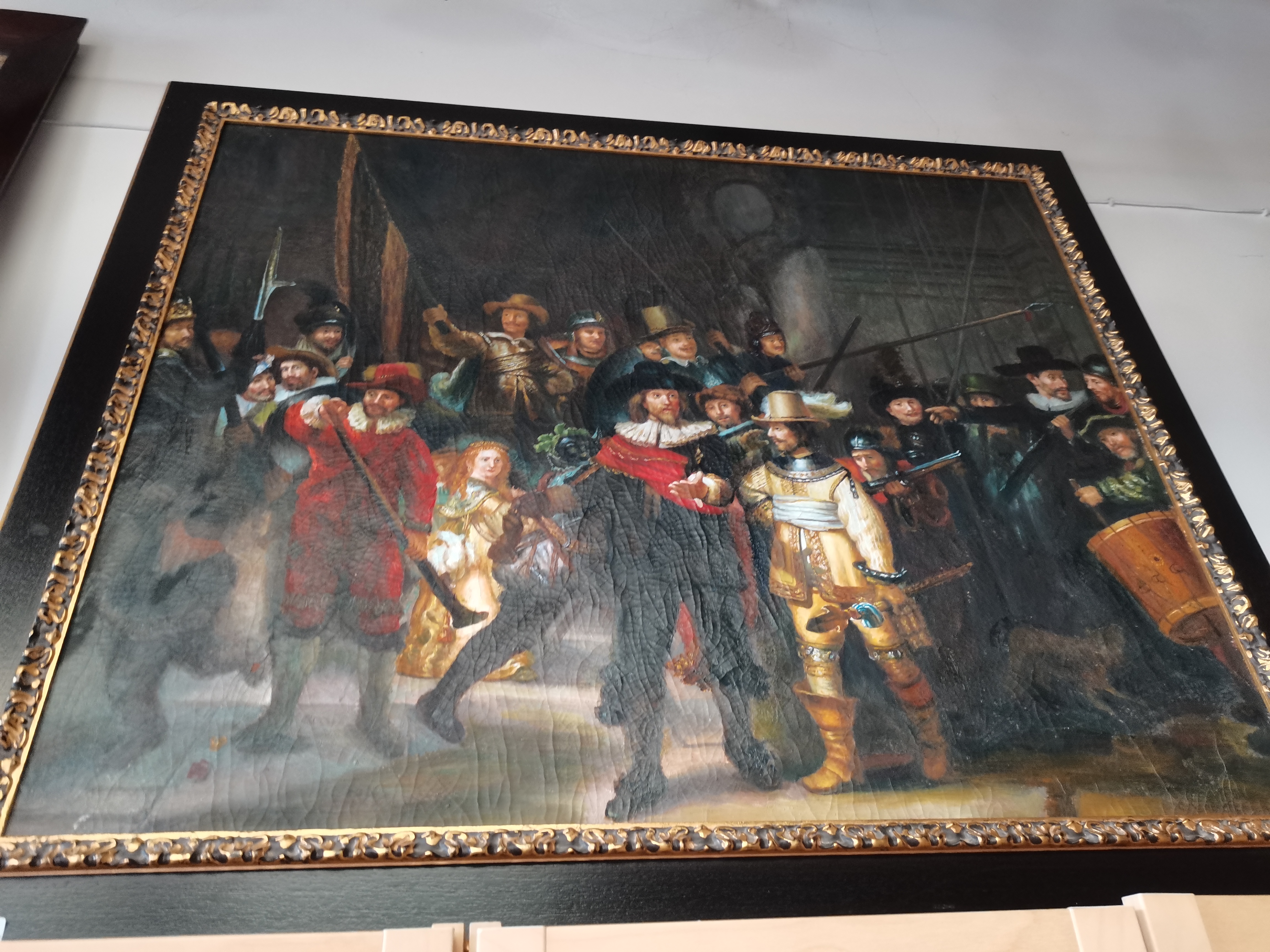 Large oil painting of soldiers/ Guy fawkes - Image 4 of 4