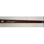 1.5m long carved coat rack