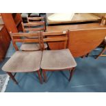 G Plan teak dining table and 4 chairs