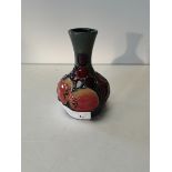 Moorcroft 10cm height berry & finch pattern vase