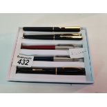 Collection of pens incl.: Watermans Champion 501, 4 Parker
