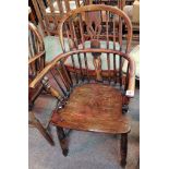 Antique low back Windsor chair
