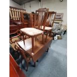 G plan teak dining table and 4 chairs