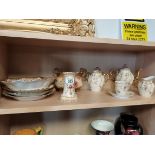 Worcester style creamware items