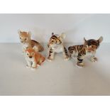 2 Tiger Figures and 2 Lion Cub Figures Made in USSR