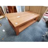 Beech rectangular coffee table