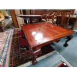 Large mahogany coffee table