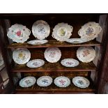 Collection of hand painted plates