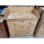 Antique 3 ht chest of drawers