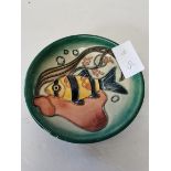 Moorcroft pin dish with fish decoration