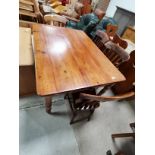 Antique pine dining table and 4 chairs