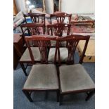 6 x mahogany dining chairs