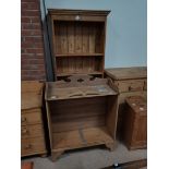 2 x pine bookcases