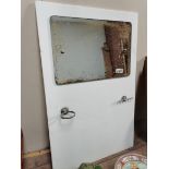 Vintage distressed bathroom mirror