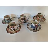 5 x Spode Coffee cans and saucers
