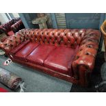 red leather chesterfield