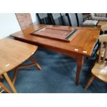 Mahogany extending dining table