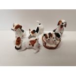 3 Royal Doulton Dogs HN2588,HN2654 and HN1099 Plus 2 other dogs