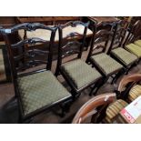 Set of 4 antique dining chairs