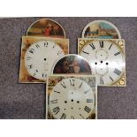 Metal clock faces