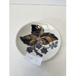 Moorcroft pin dish with blackberry decoration