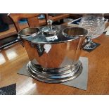 Silver plated champagne holder
