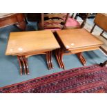 2 x G plan teak nest of tables