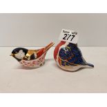 Royal Crown Derby bone china Robin and Coal Tit