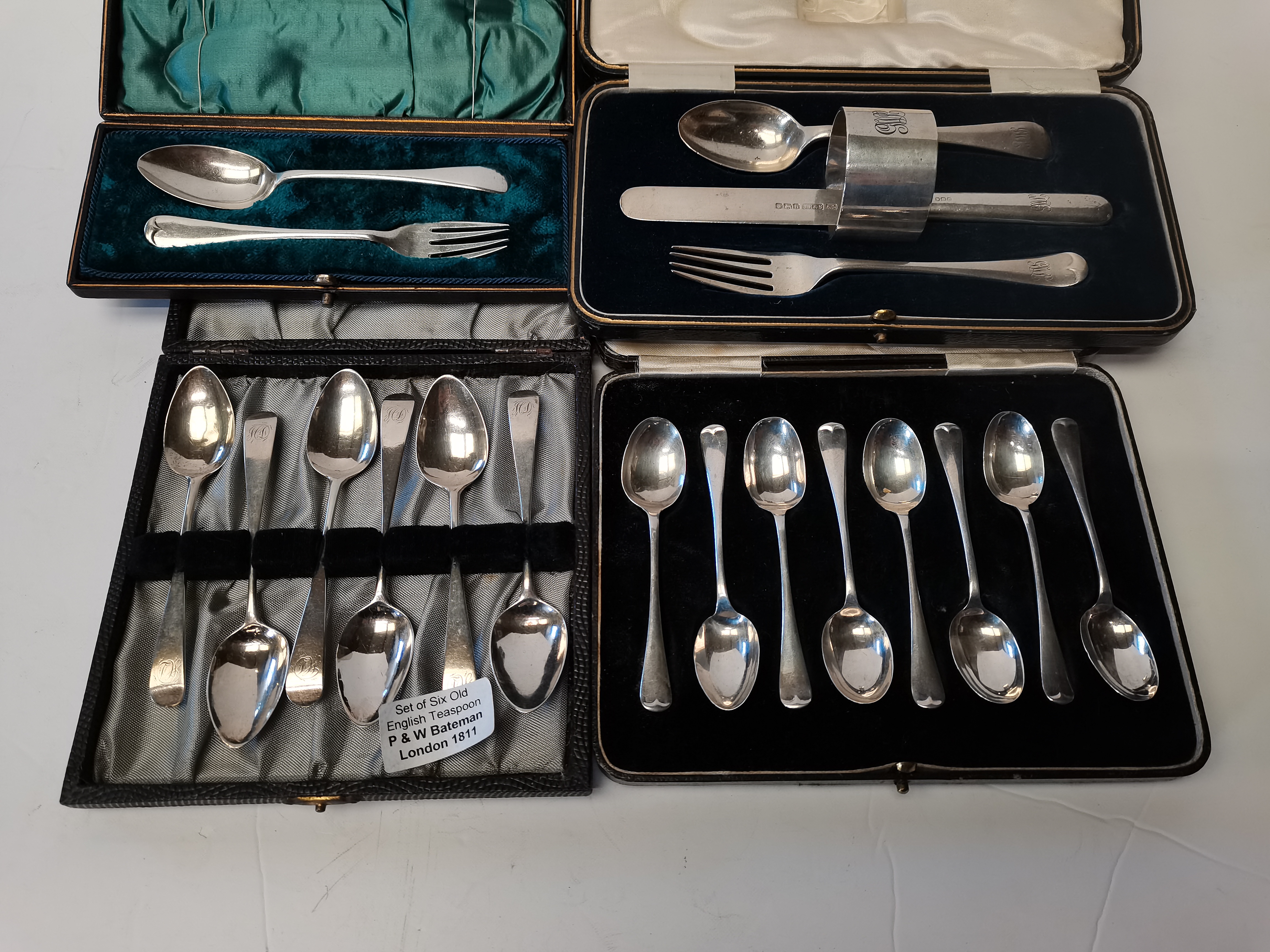 Silver cutlery etc.