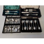 Silver cutlery etc.