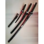 Set of 3 Samurai swords