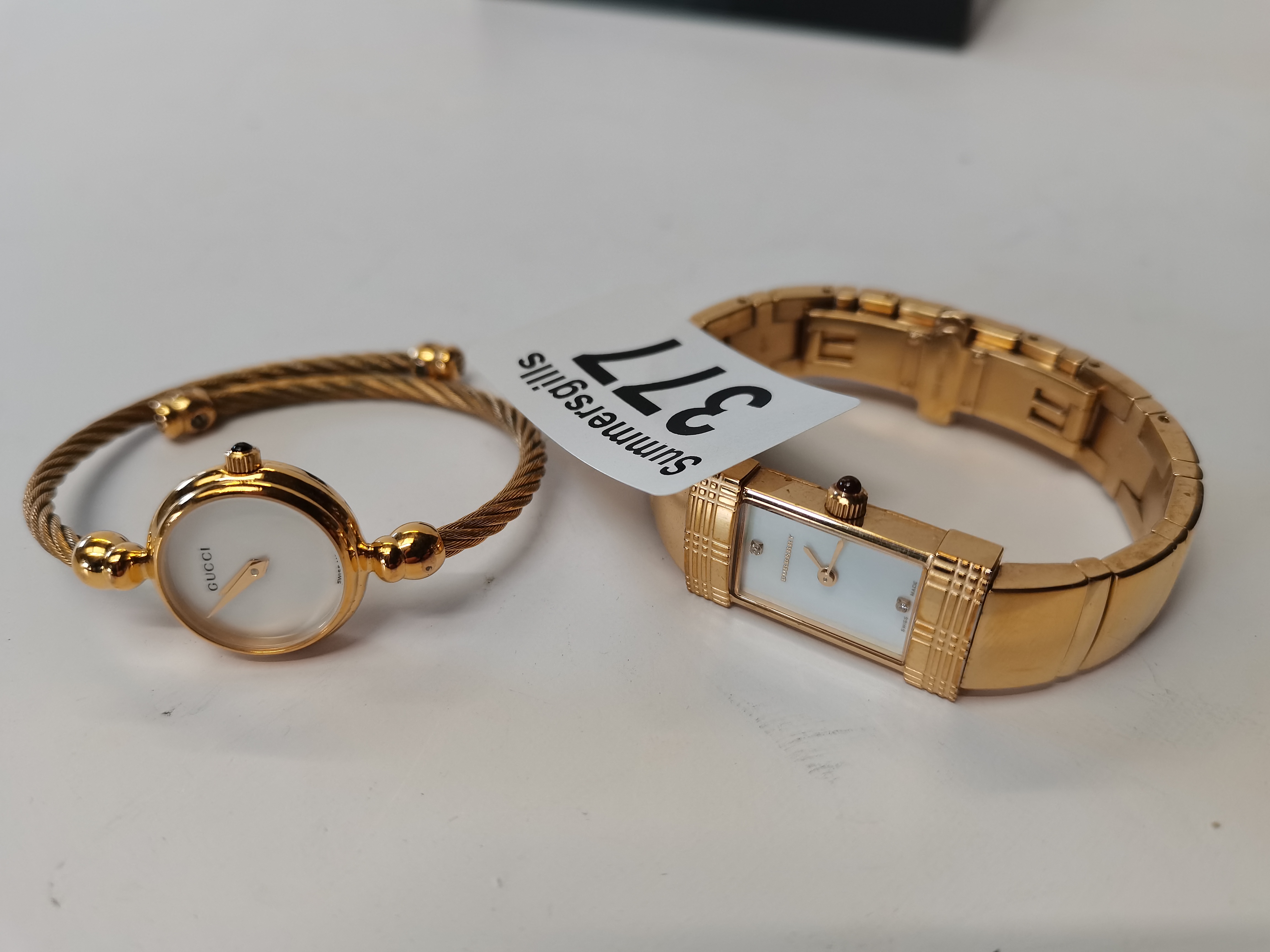 Gucci and Burberry ladies wrist watches
