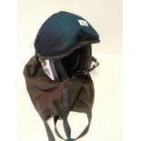 British 1970/ 80s Military flying helmet with correct military Bom mic and carrying bag. All in very