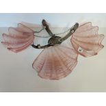 Art deco style Sea shell glass lampshade