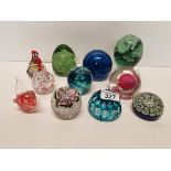 Collection of paperweights