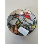 Moorcroft pin dish with kite decoration