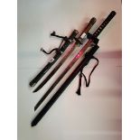 2 x Samurai swords