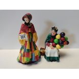 Royal Doulton figures: The Parsons Daughter, The Old Balloon Seller