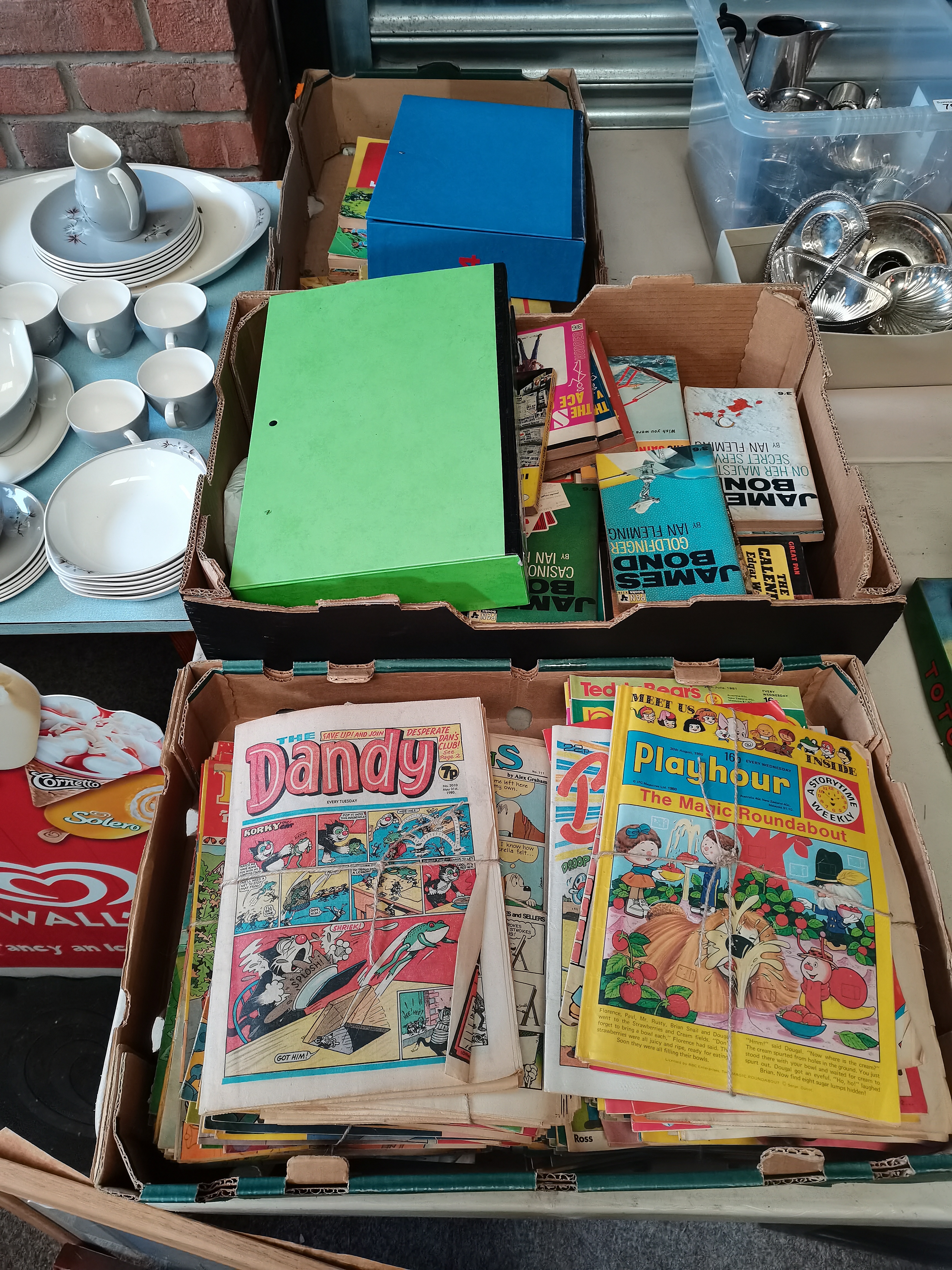 3 x Boxes of Various comics inc Dandy